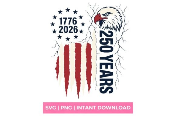 250 Years America Semiquincentennial Eag: A Digital Design for the Nation’s Milestone