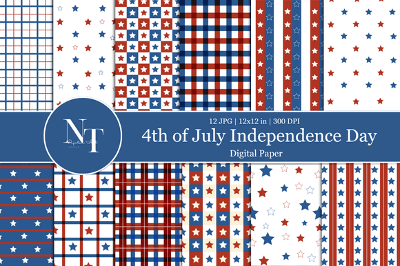 4th of July USA Seamless Pattern: A Versatile Design Resource for Patriotic Projects