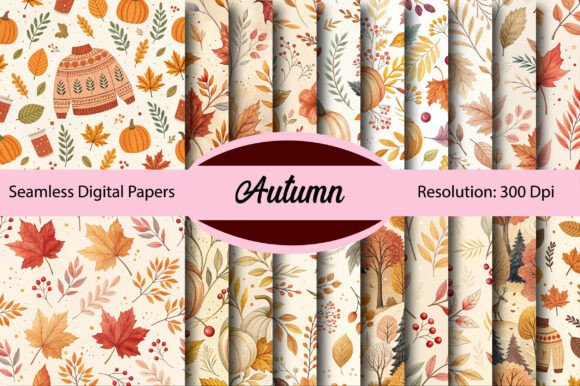 Autumn Seamless Digital Paper: A Versatile Design Resource for Creative Professionals