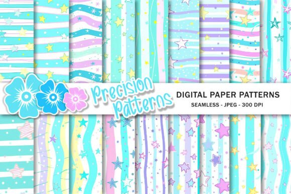 Cute Stars and Stripes Pattern: A Versatile Design Choice for Creative Projects