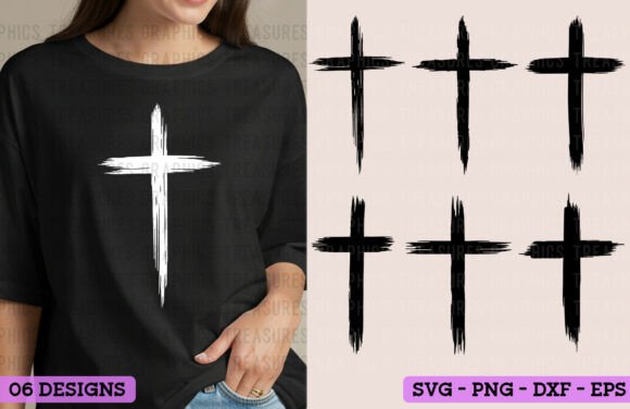 Distressed Cross SVG Bundle for Christian Designs