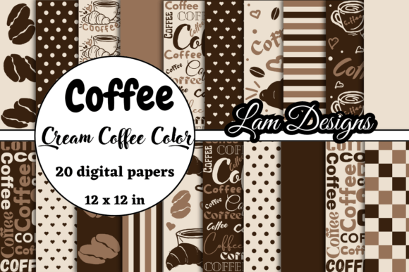 Elevating Creative Projects with Hand-Drawn Coffee Digital Papers