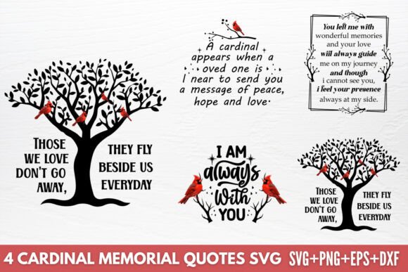 Elevating Remembrance: The Role of Cardinal Memorial Quotes SVG in Modern Personalized Crafting