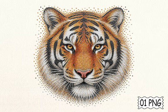 Faux Rhinestone Tiger Design: Luxury PNG Guide