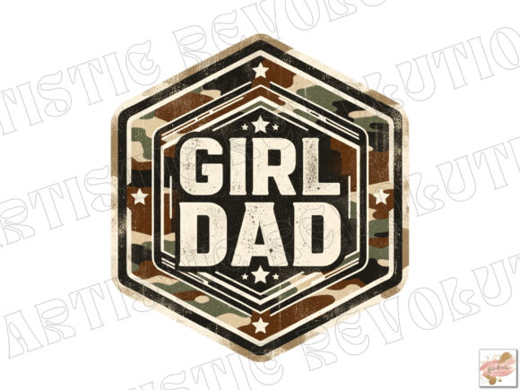 Girl Dad Png Camo Dad Sublimation Design Guide