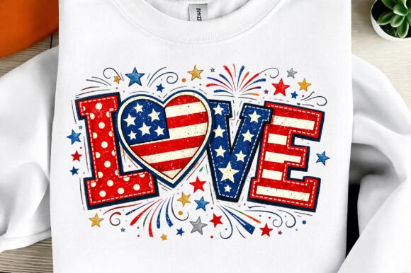 July 4th Patriotic Love PNG Design Guide