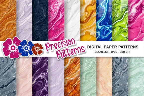 Marble Digital Paper for Elegant Design Projects