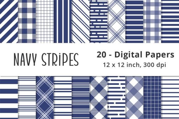 Navy Blue Stripes Background Patterns: A Versatile Design Staple for Creatives