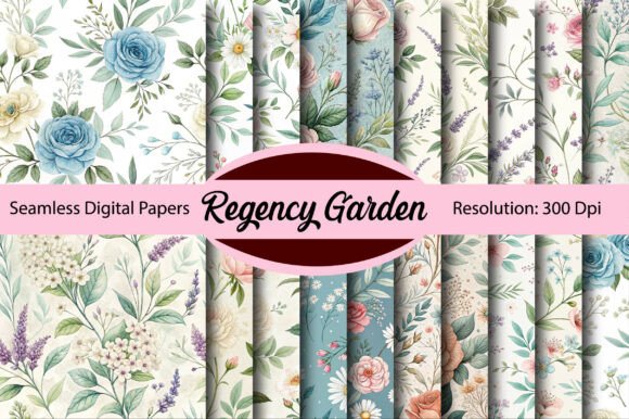 Regency Garden Seamless Digital Paper – A Versatile Design Resource for Every Creator